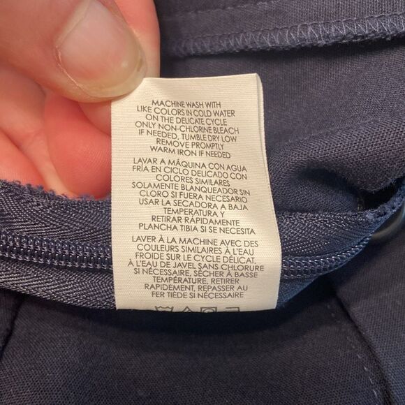 CAbi Navy Blue Nautical Mariner Trouser Pants Style 5077L Size 10 - Picture 10 of 10